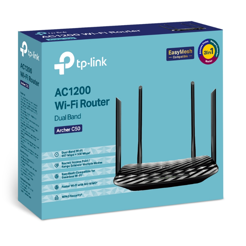 Wireless Router Model TP‑Link Archer C50 AC1200 Dual‑Band Router –Price In Kenya
